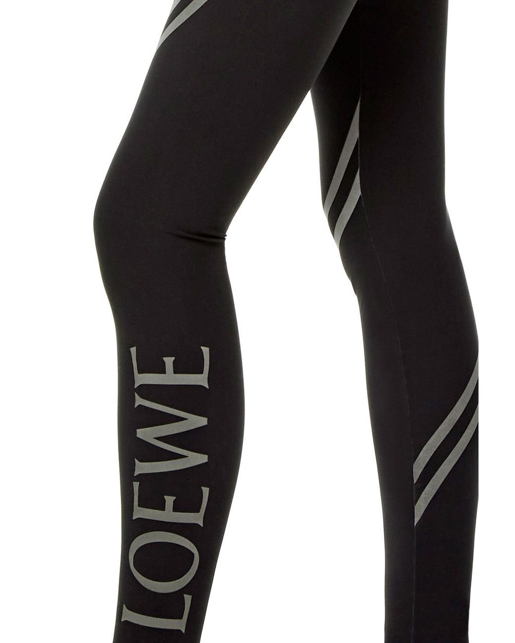 Loewe Logo leggings in Black | Lyst