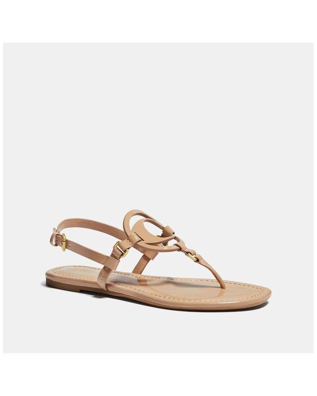 coach leather sandals