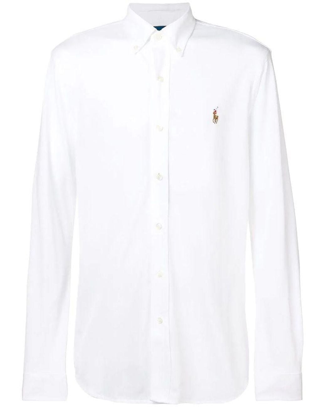 ralph lauren white cotton shirt