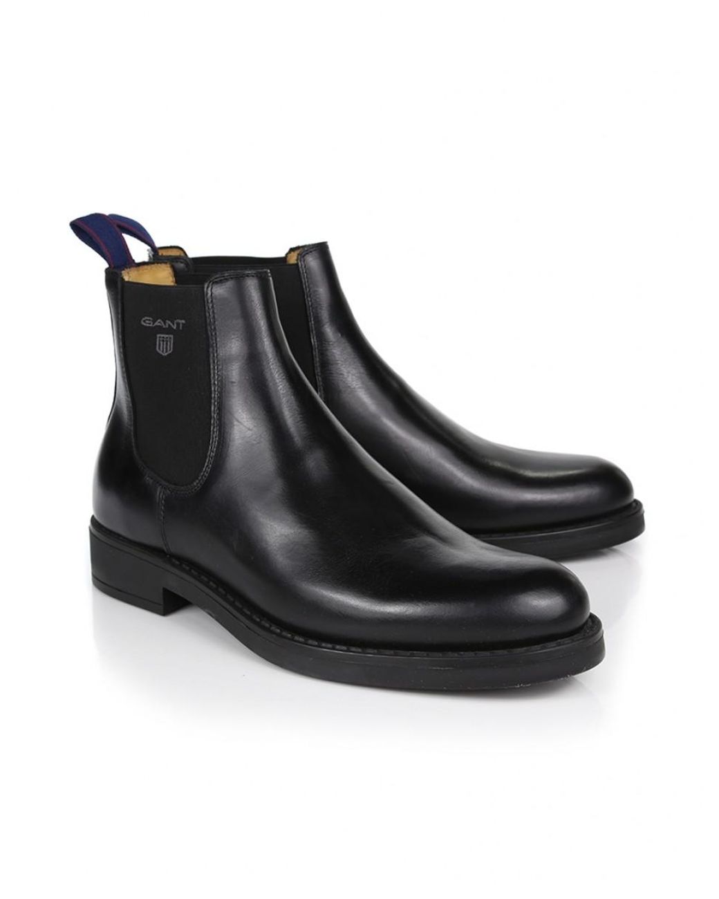 GANT Leather Oscar Chelsea Boots in Black for Men | Lyst