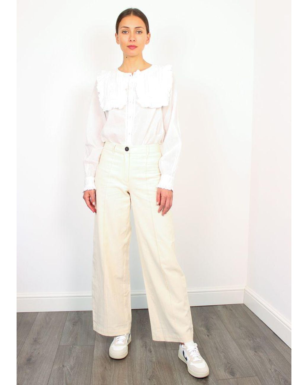 Linen Slf Malvina Ida Wide Leg Trousers 