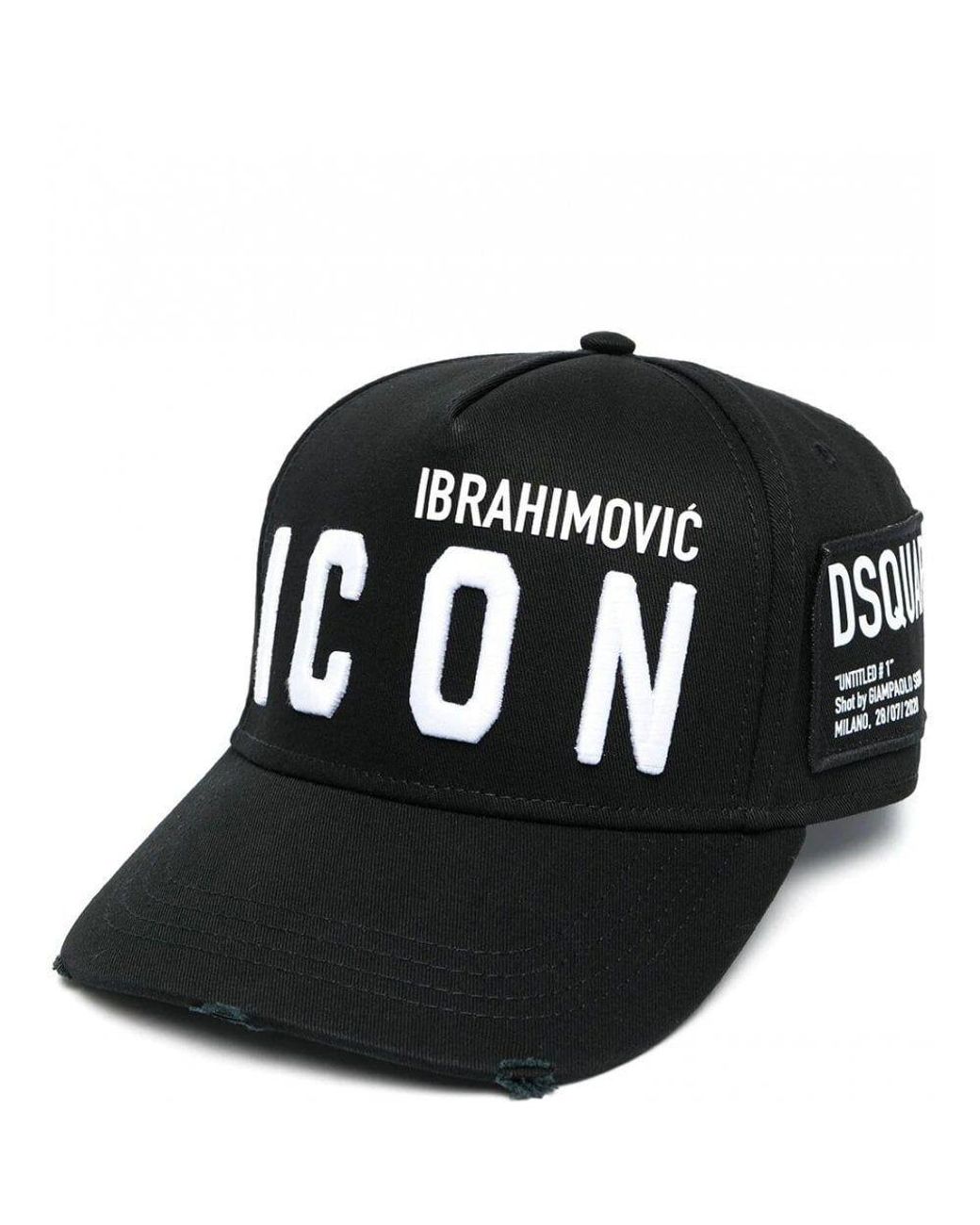 DSquared² Cotton X Ibrahimovic Icon Cap Colour: Black for Men | Lyst
