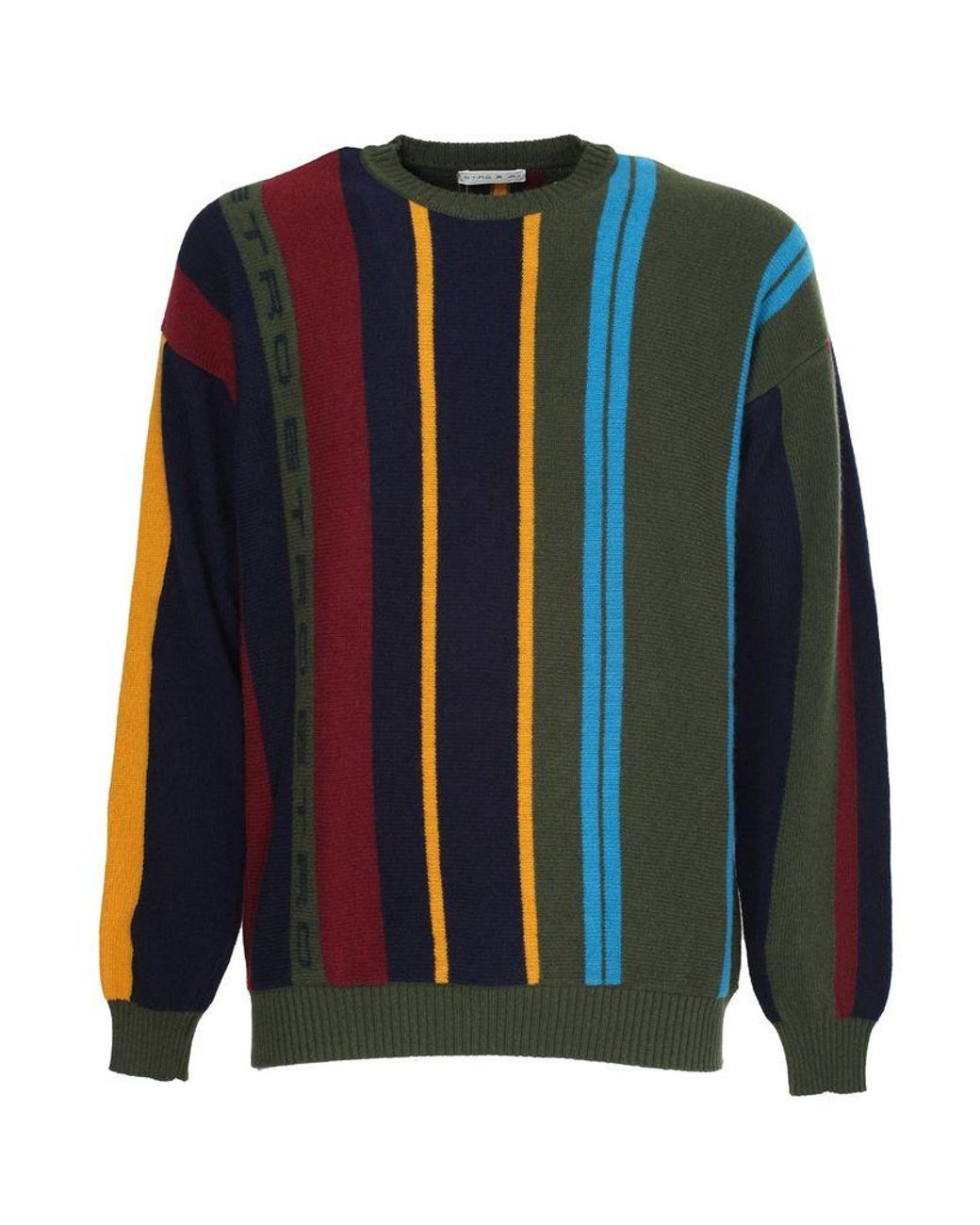 Etro Wool Pullover in Blue for Men - Lyst