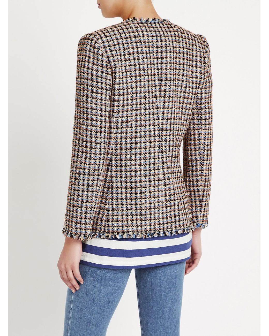 Rebecca Taylor Houndstooth Tweed Jacket 