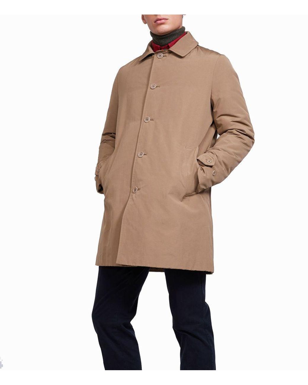Aspesi Men's 3i41753250090 Brown Cotton Trench Coat for Men - Lyst