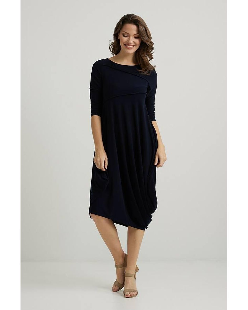 Joseph Ribkoff Navy Jersey Dress in Blue Lyst