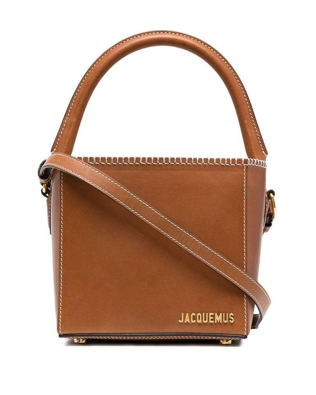 Jacquemus Women's 211ba10211312820 Brown Leather Handbag Lyst