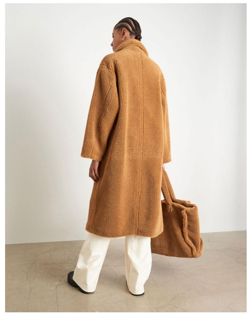 STAND Studio Maria Faux Fur Coat in 