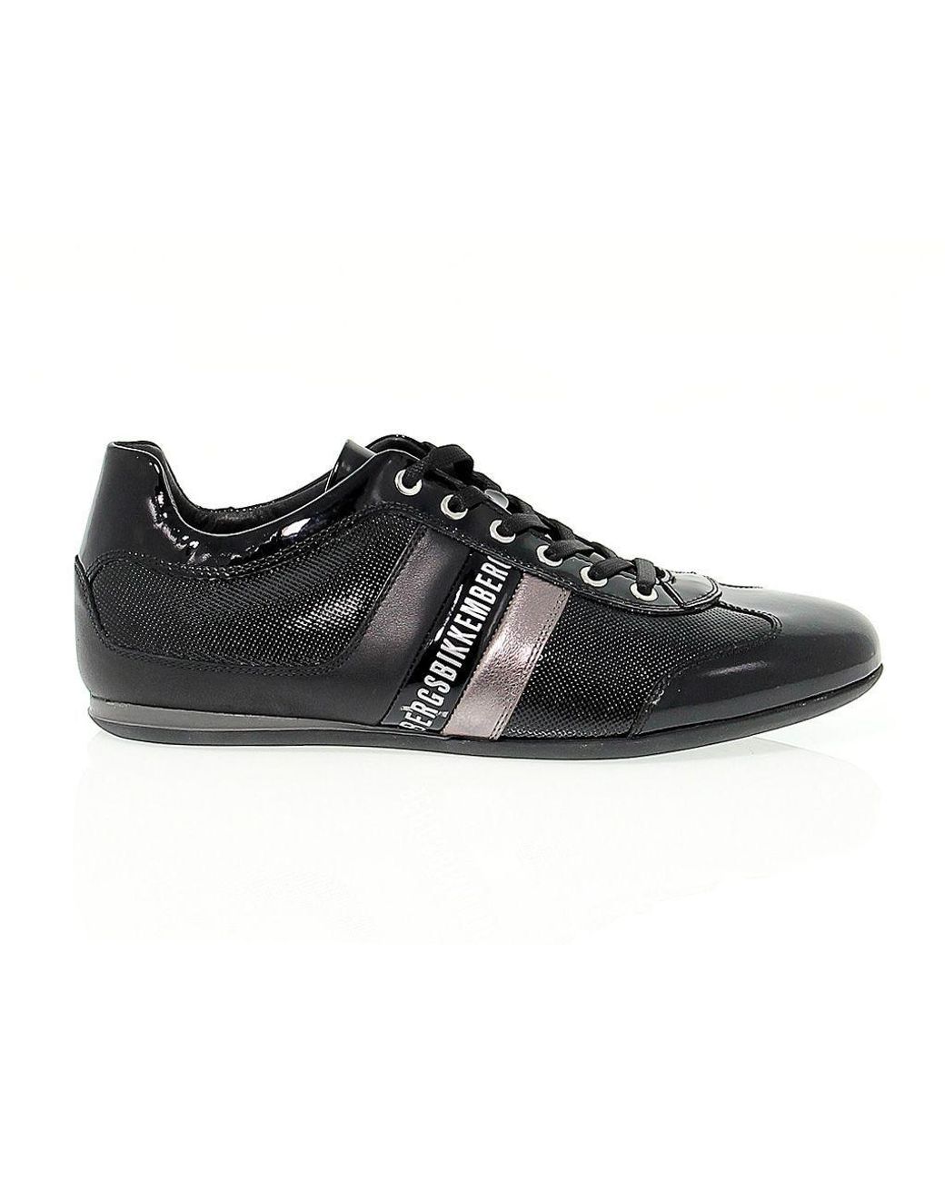 Bikkembergs Women's Bke106854 Black Patent Leather Sneakers - Lyst