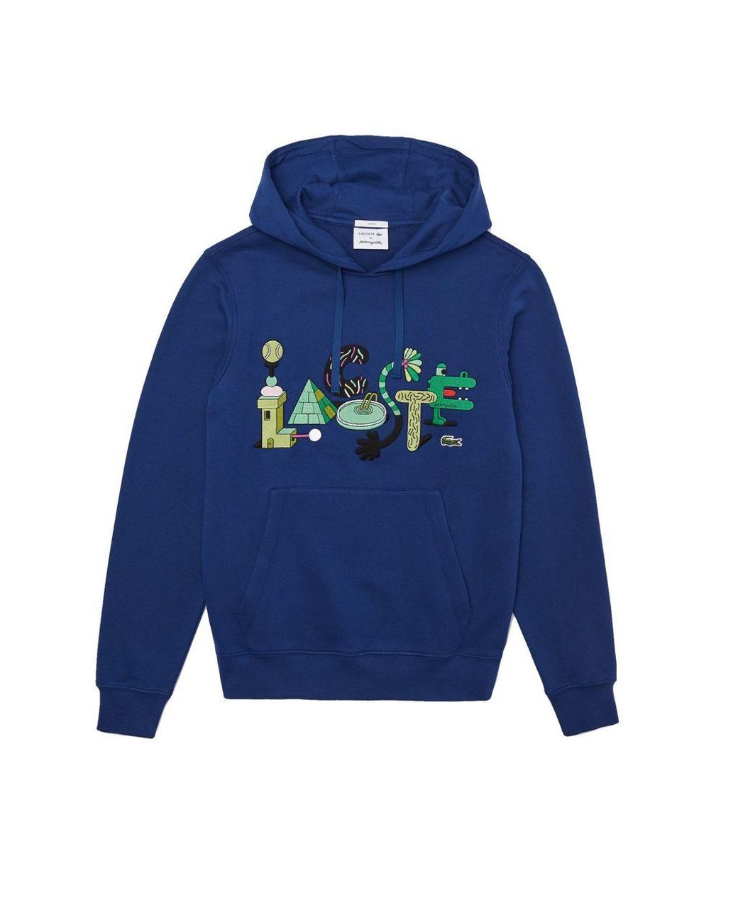 lacoste blue tie dye hoodie