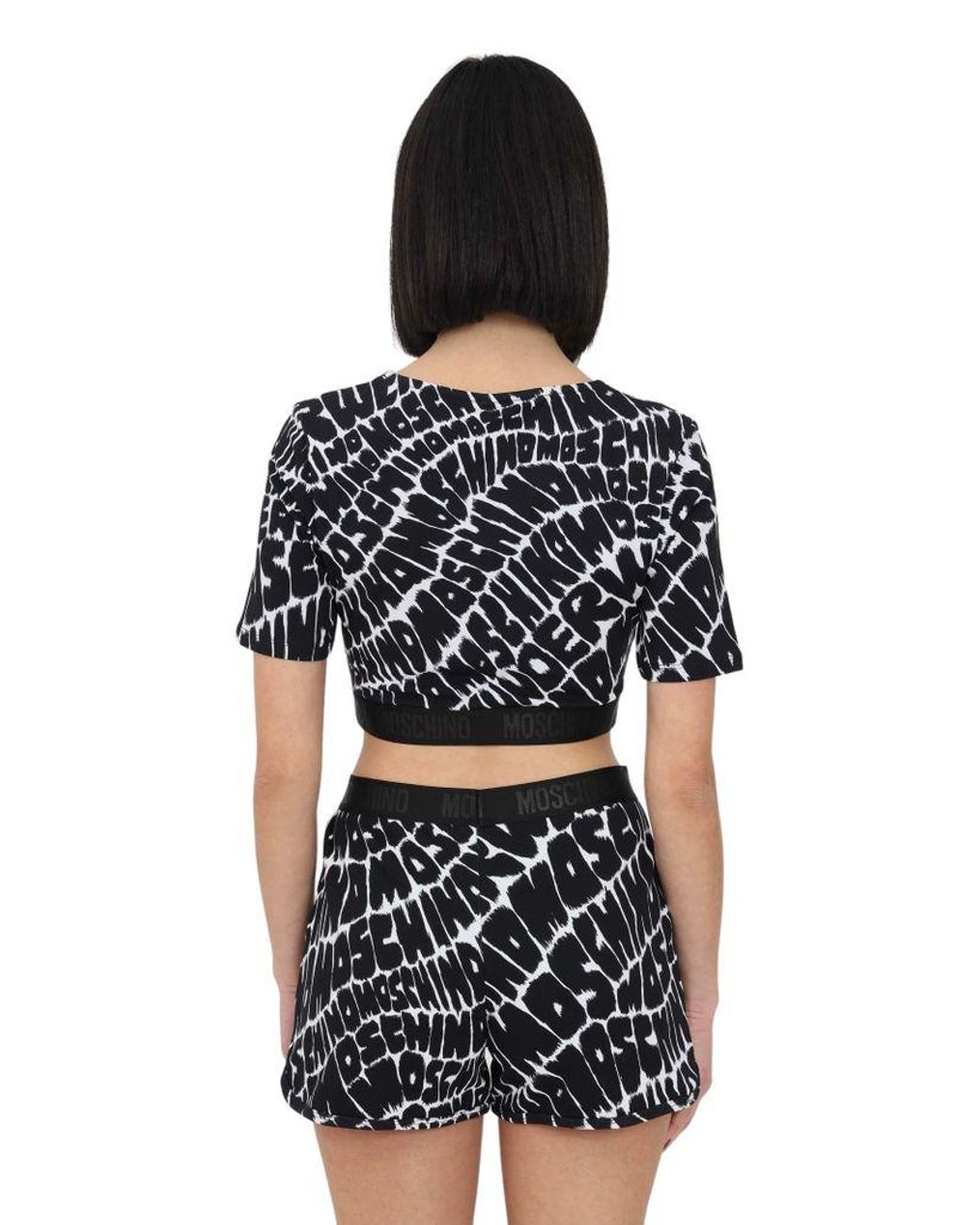 black moschino top