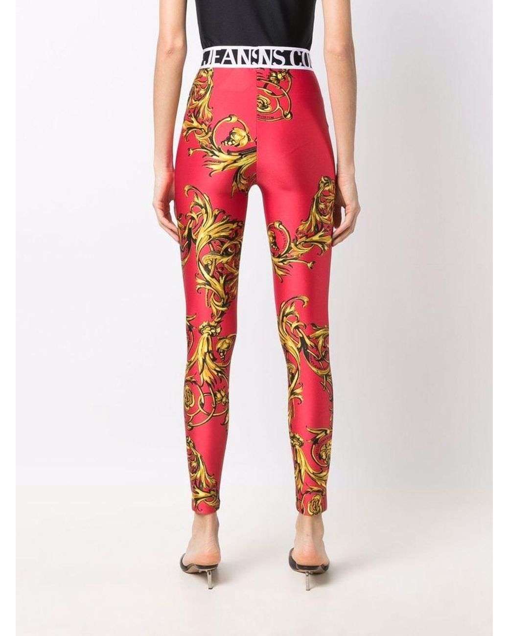Versace Denim Baroque Print Logo 