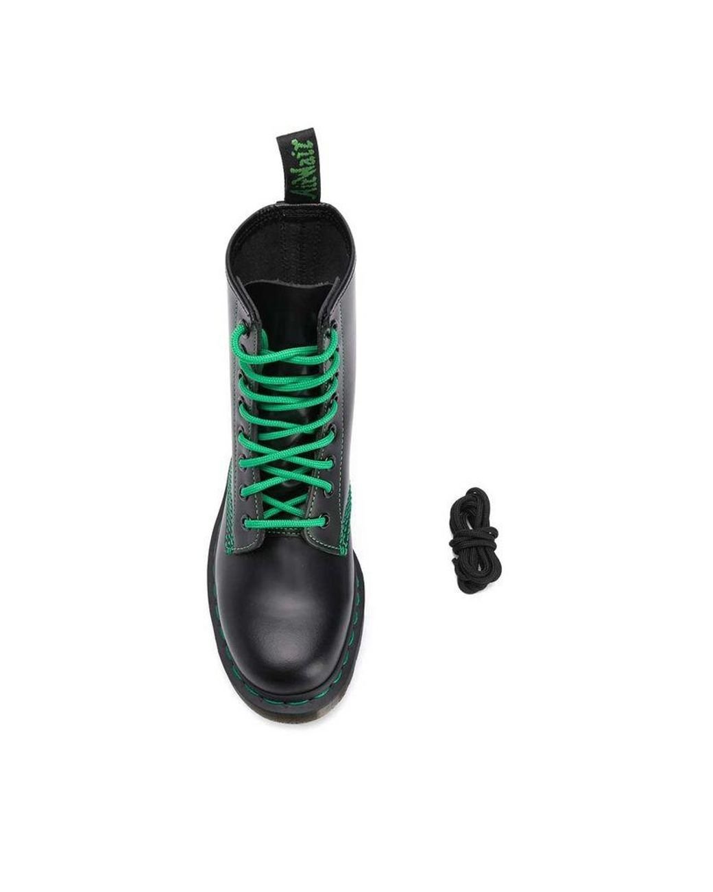1460 contrast stitch smooth leather boots