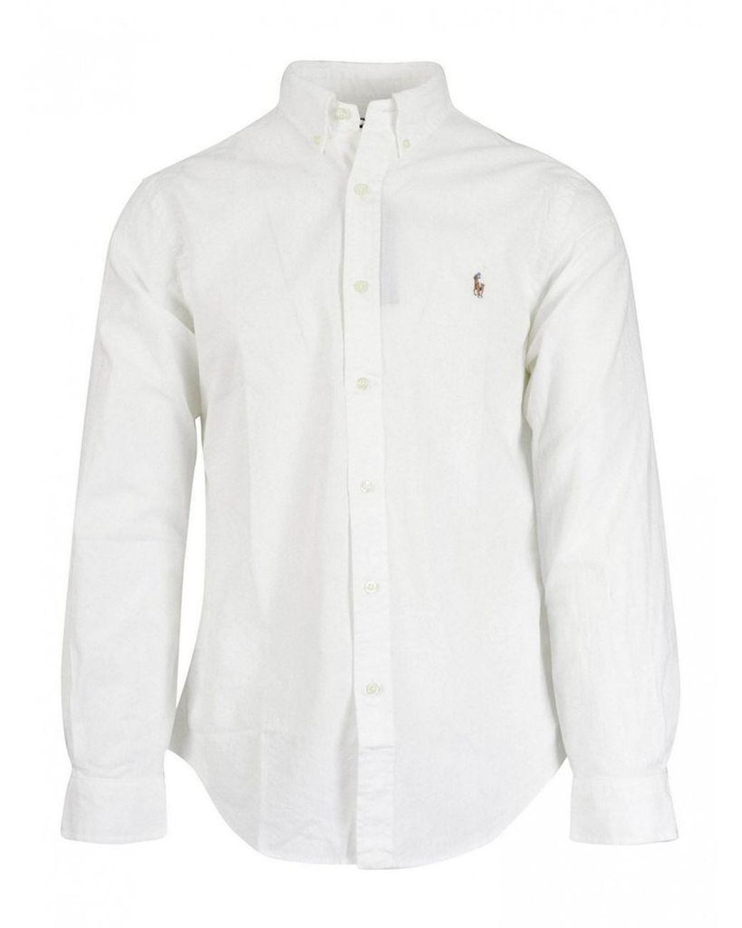 Polo Ralph Lauren Chambray Shirt Slim-fit Man 710795457 001 in White ...
