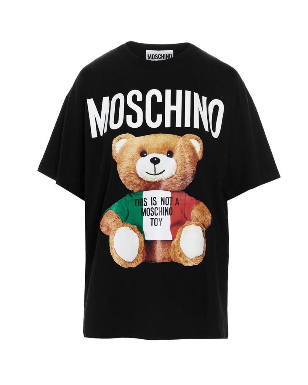 Moschino Women's V070805401555 Black Other Materials T-shirt - Lyst
