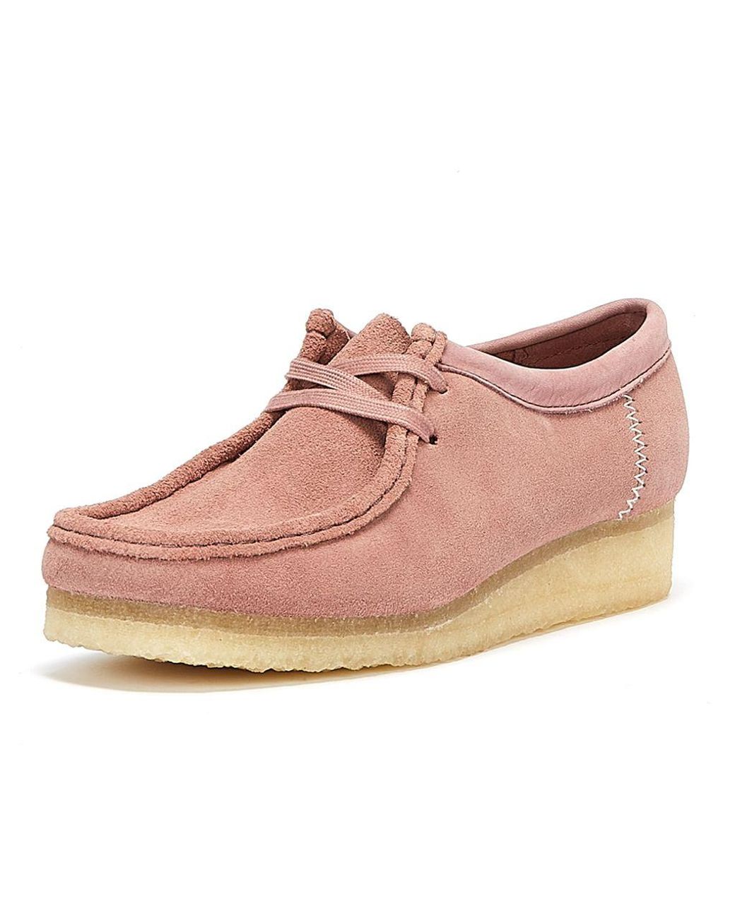 Clarks Wallabee Suede Dusty Shoes in 
