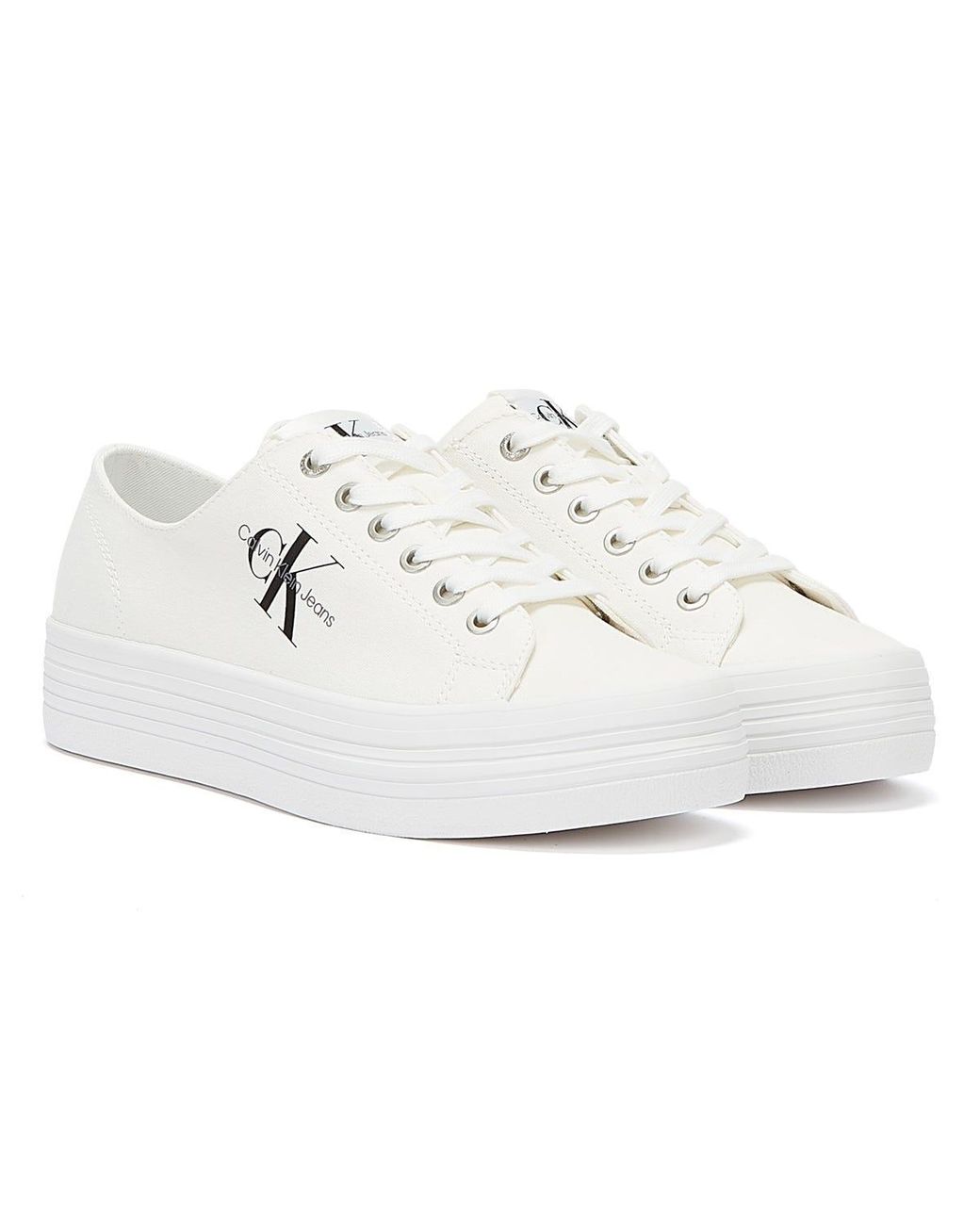 Calvin Klein Denim Vulcanized Flatform 