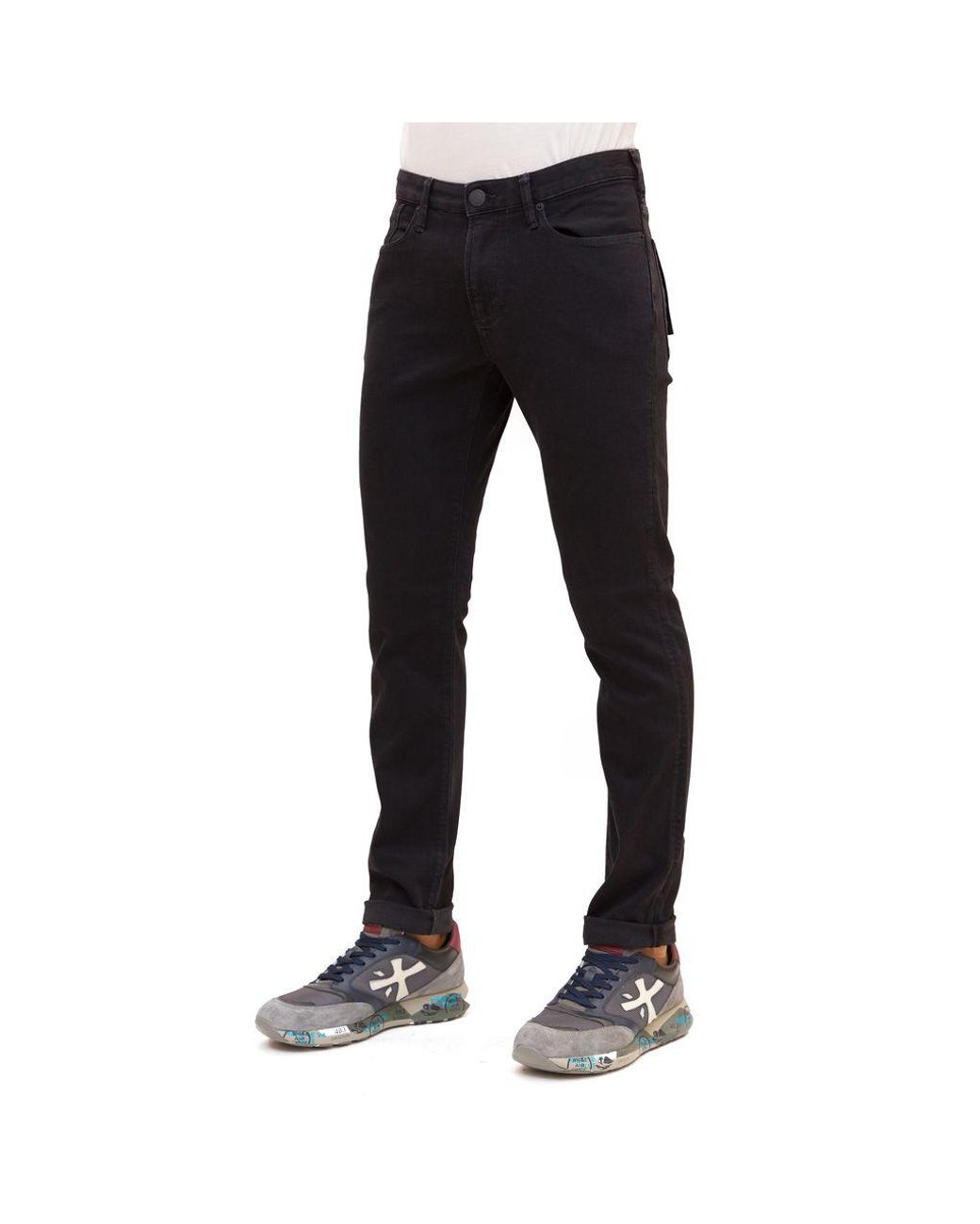 Emporio Armani Denim Neri Jeans in Black for Men - Lyst