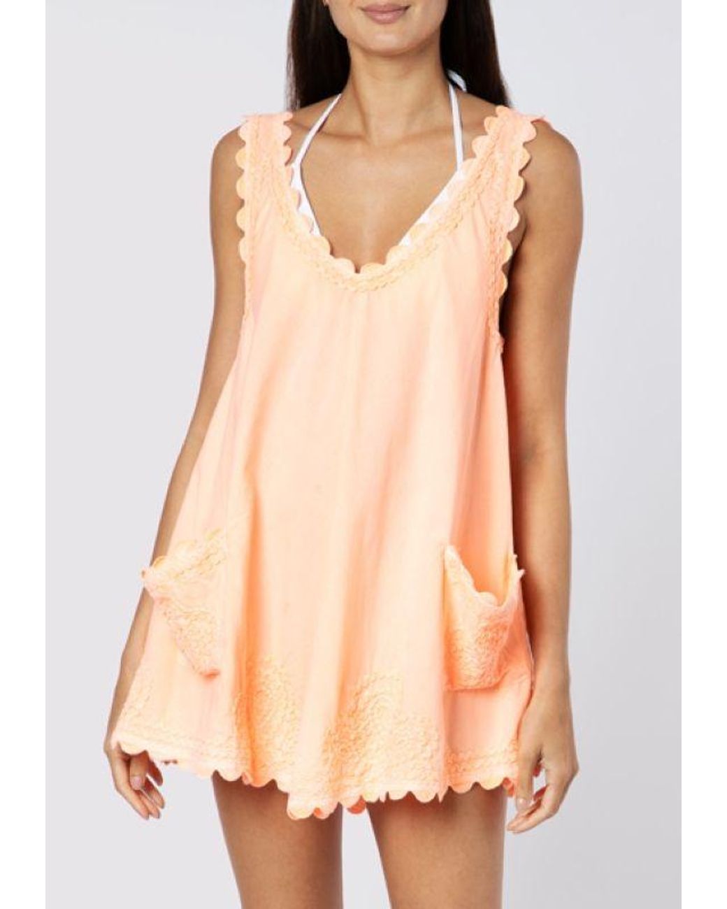 Juliet Dunn Cotton Ric Rac Low Back 