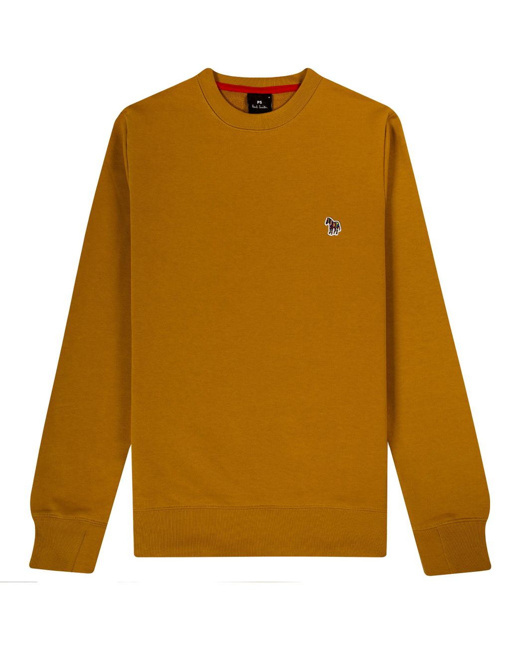 Zebra Logo Crew Sweatshirt Mustard 