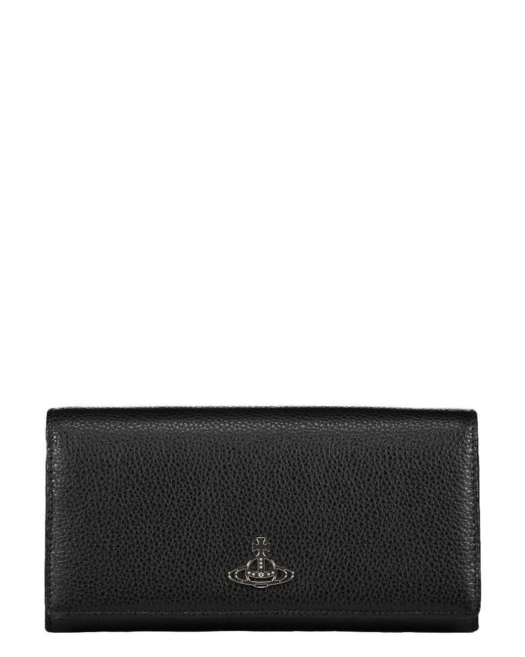 Vivienne Westwood Leather Jordan Wallet With Chain in Black Lyst