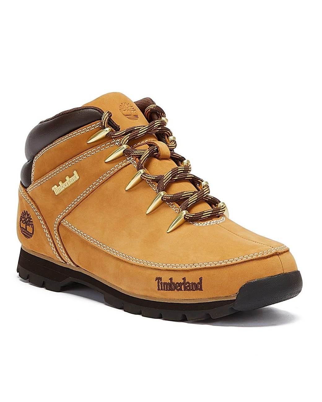 Timberland Wheat Euro Sprint Hiker Boots in Yellow for Men | Lyst