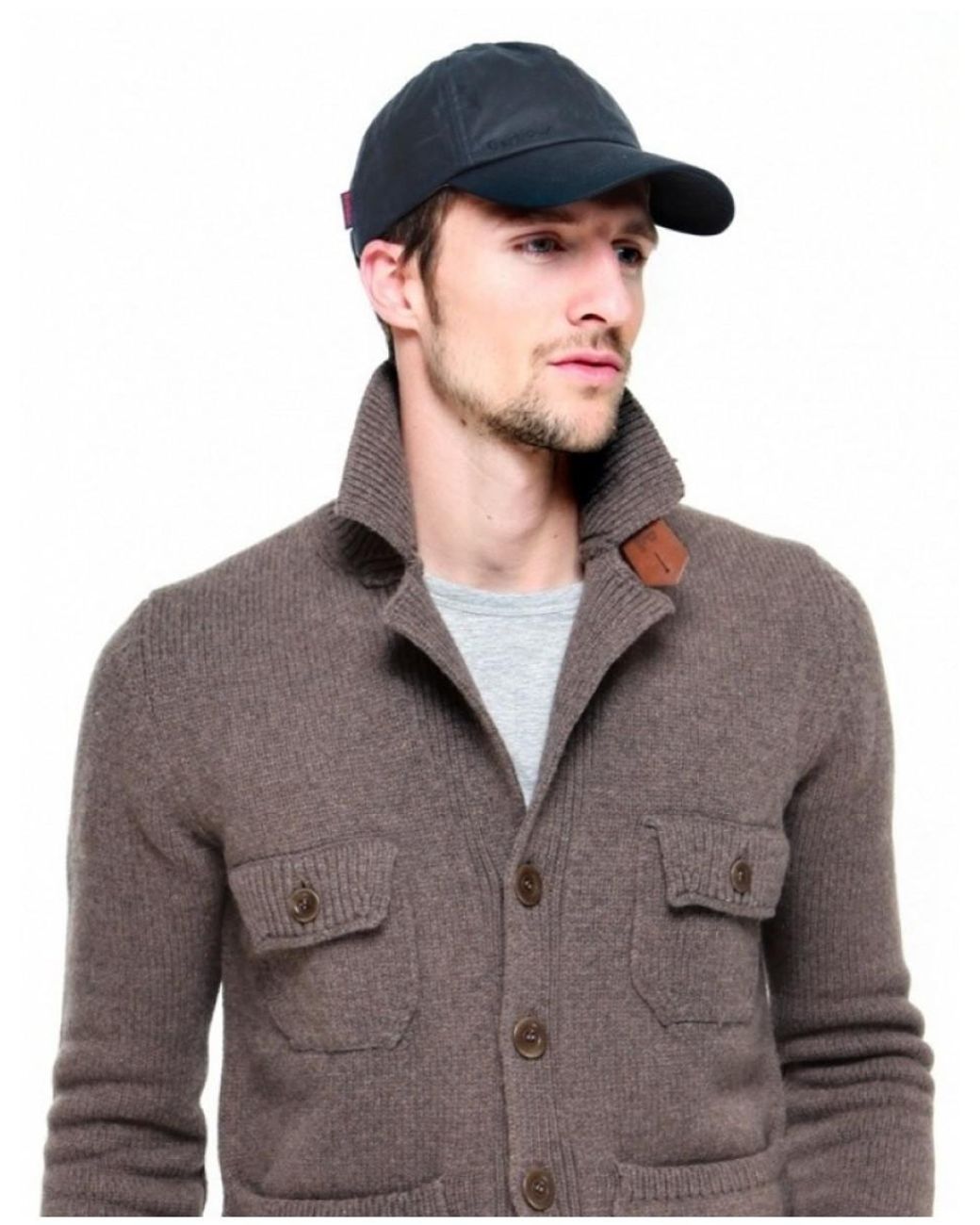 Barbour Wax Sports Cap in Navy (Blue 