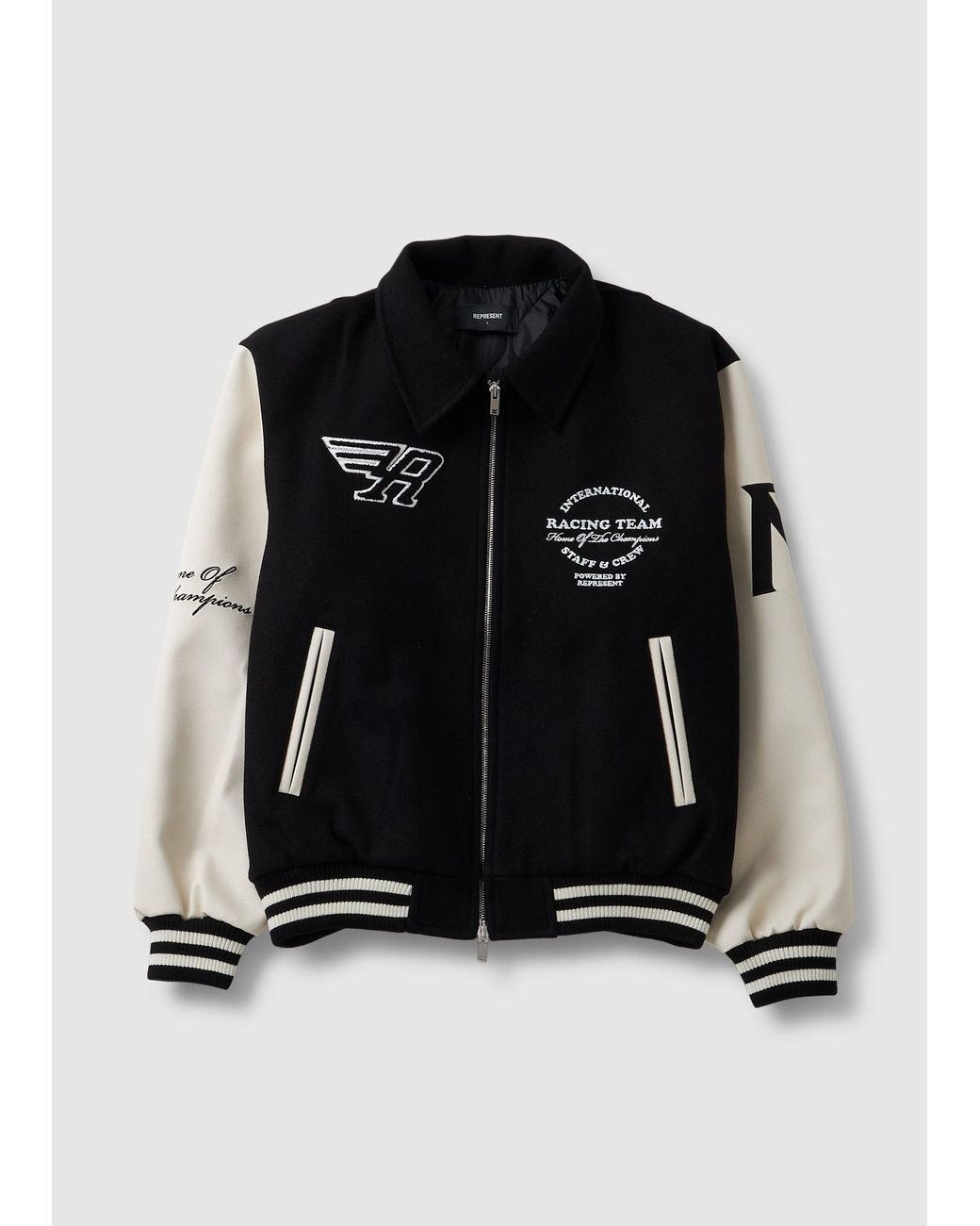 Represent Varsity Collar Jacket in Black for Men Lyst