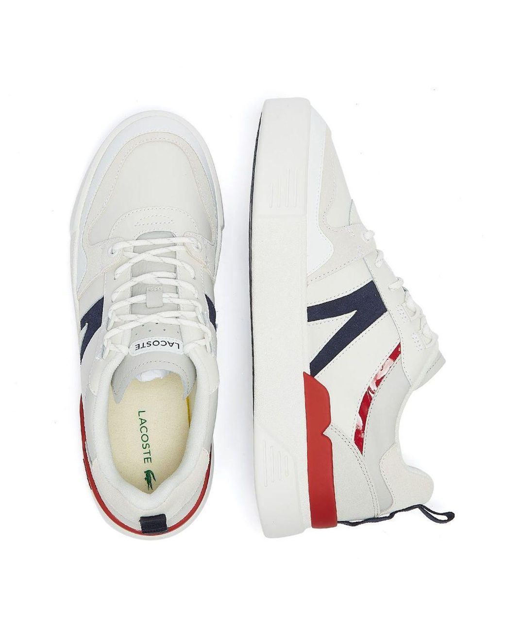 burgundy lacoste trainers