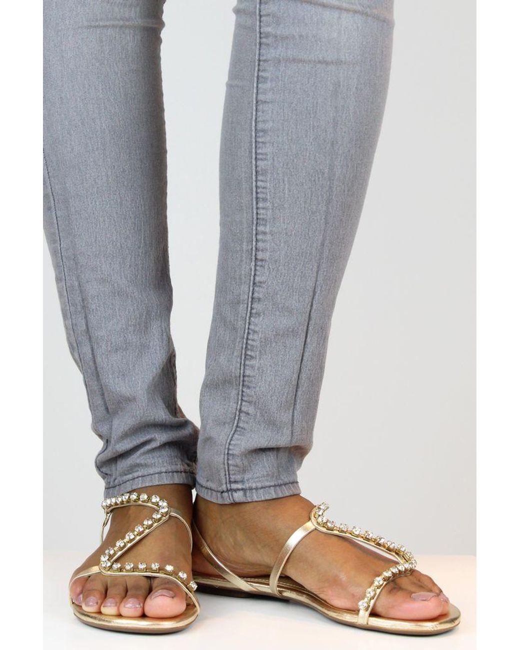 schutz gold flats