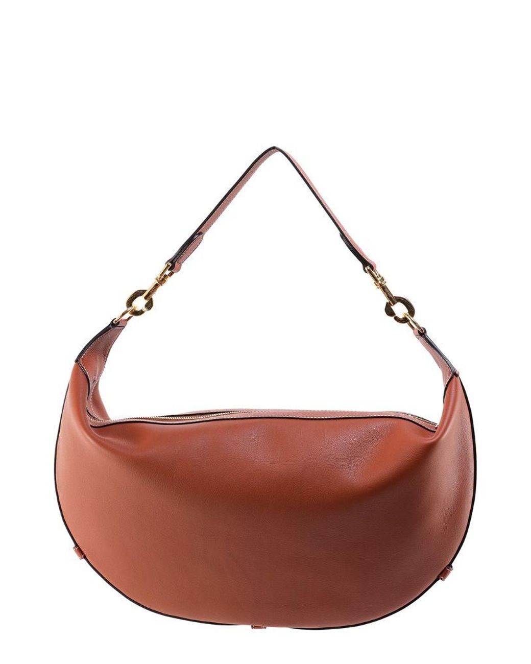 Celine Leandre Leather Shoulder Bag in Brown | Lyst