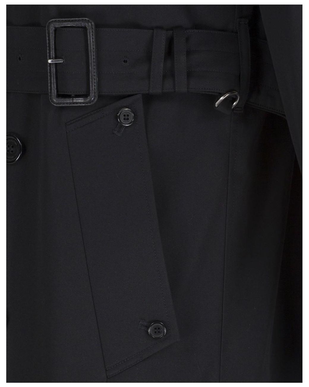 Aquascutum Men's Corby Double Breasted Trench Coat in Black for Men | Lyst  Canada