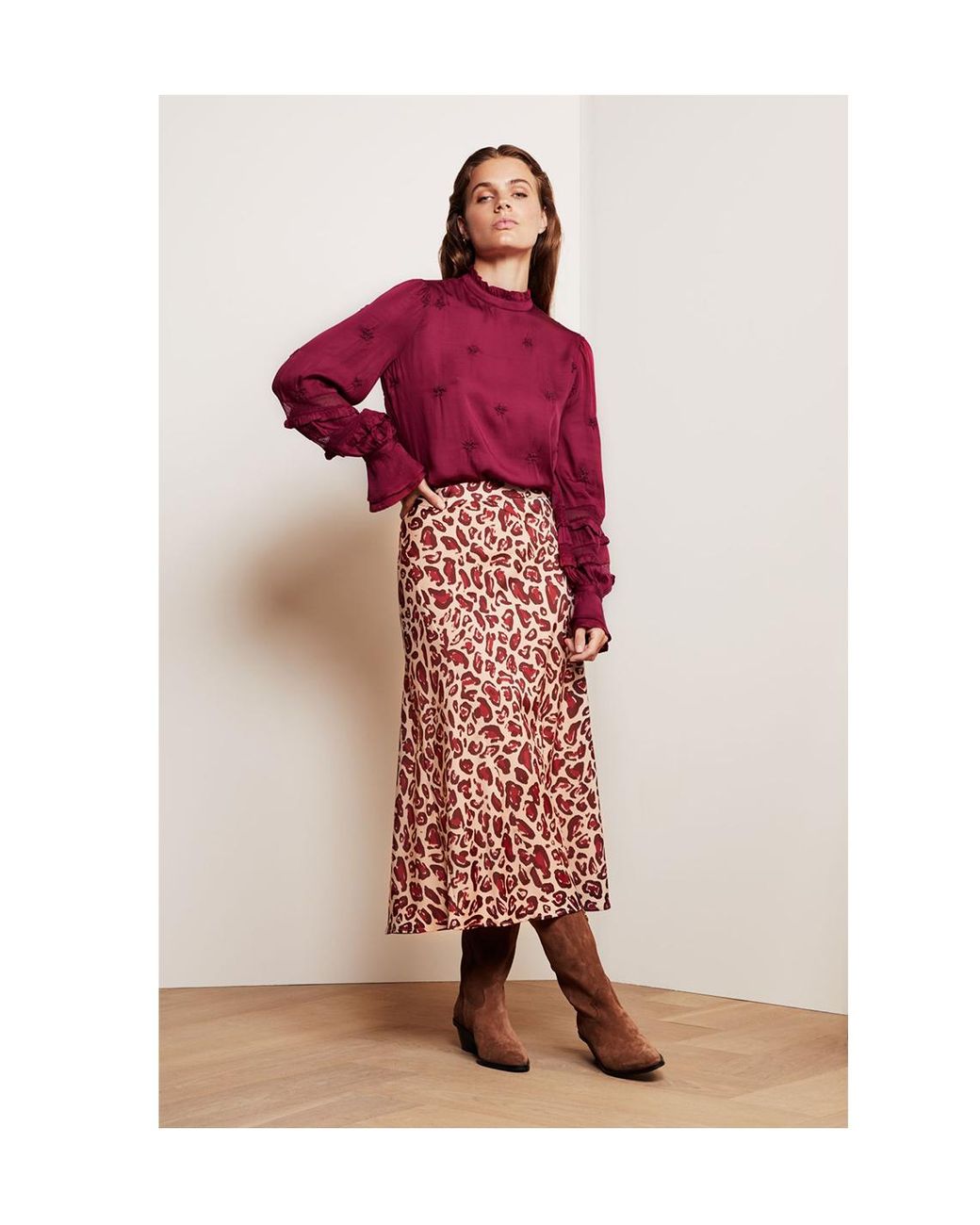 FABIENNE CHAPOT Claire Leopard Skirt | Lyst
