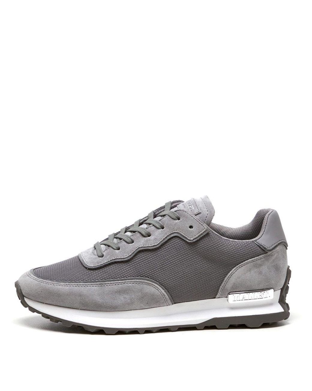 Mallet Suede Caledonian Reflective Mesh Trainers - Grey in Gray for Men ...