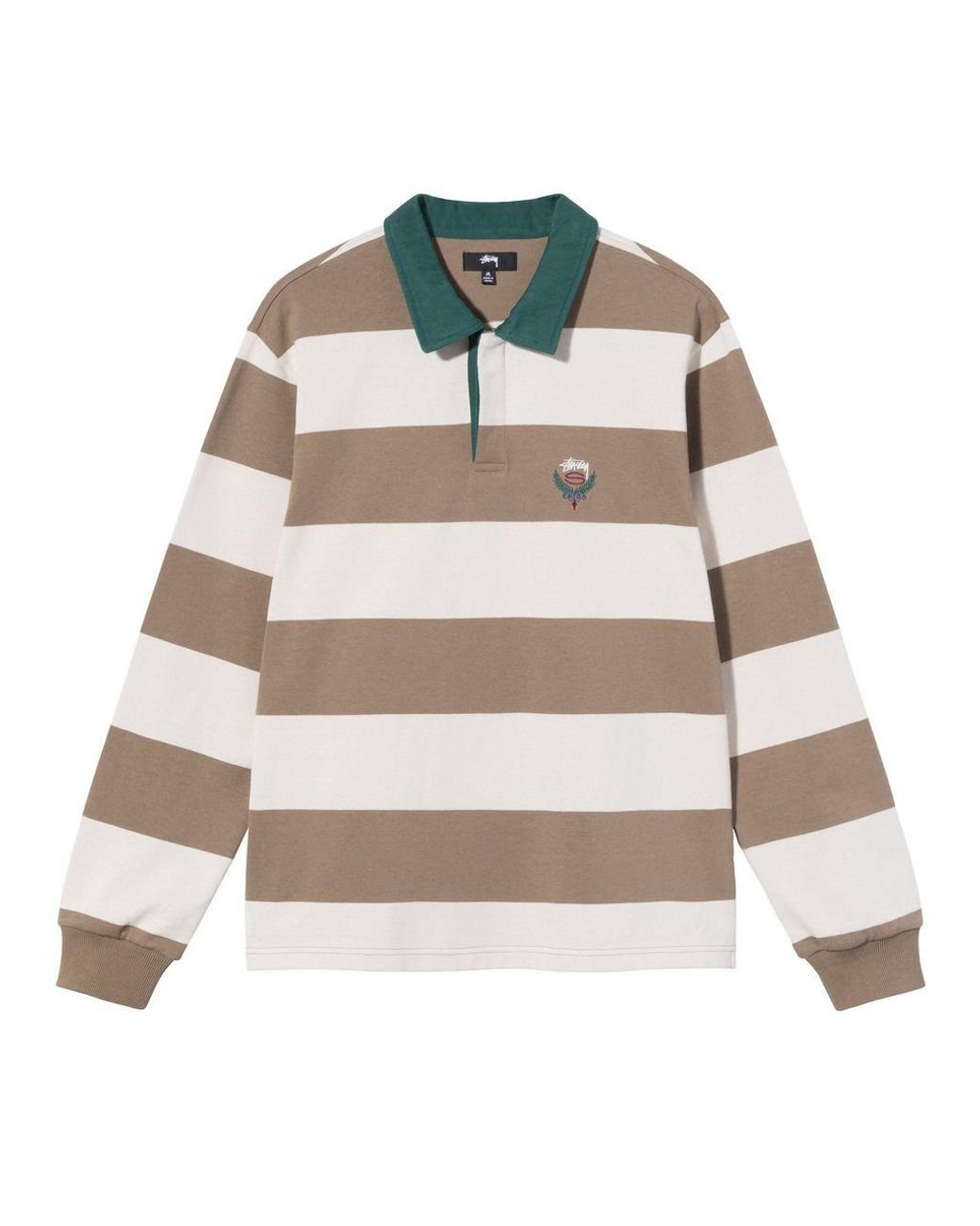 Stussy Cotton Stussy Big Stripe Rugby Polo Off White in Brown for Men |  Lyst Australia