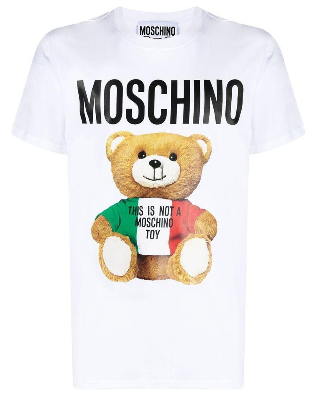 Moschino Men's V072020401001 White Cotton T-shirt for Men - Lyst