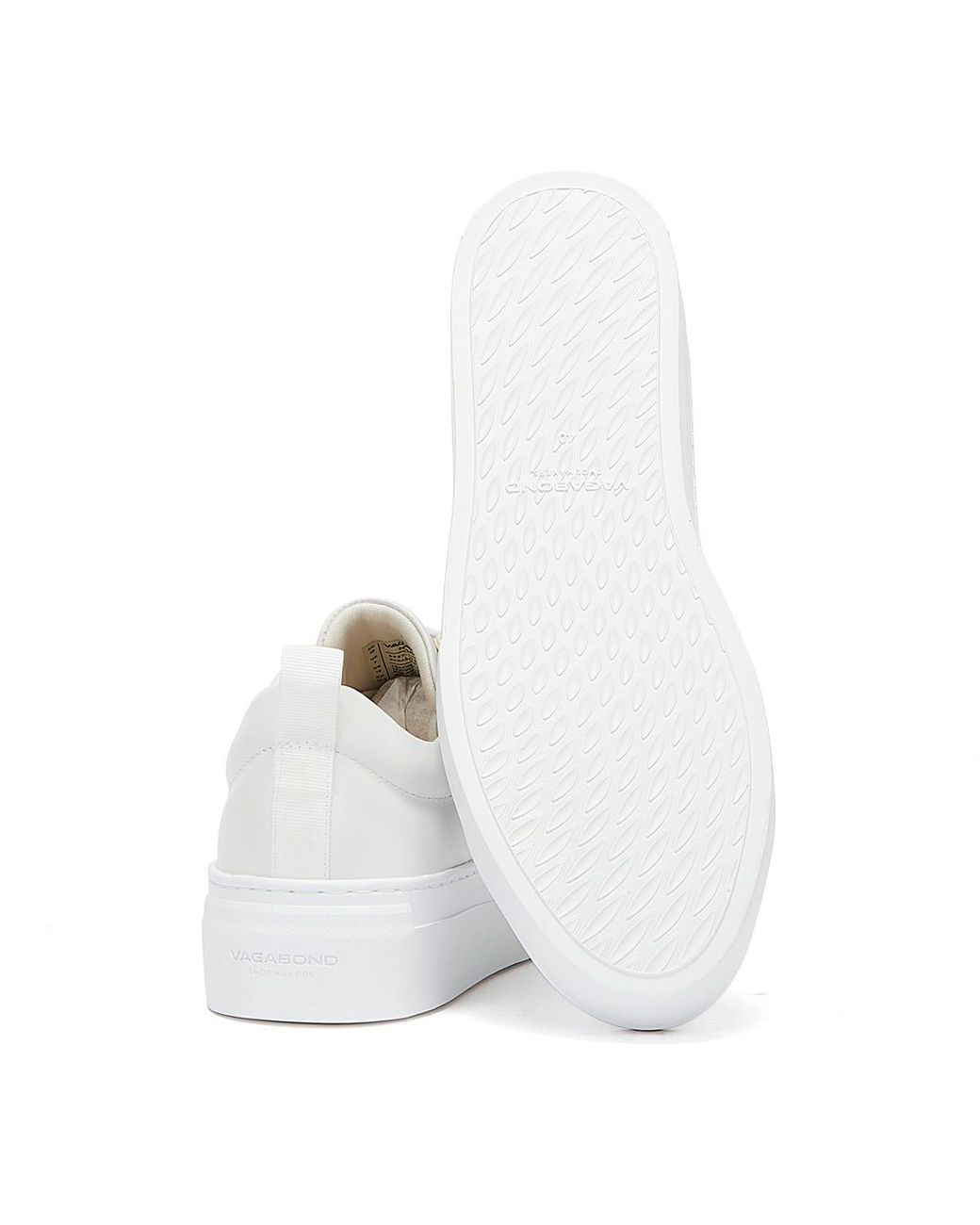 Vagabond Shoemakers Zoe Platform Lace Up Trainers in White | Lyst