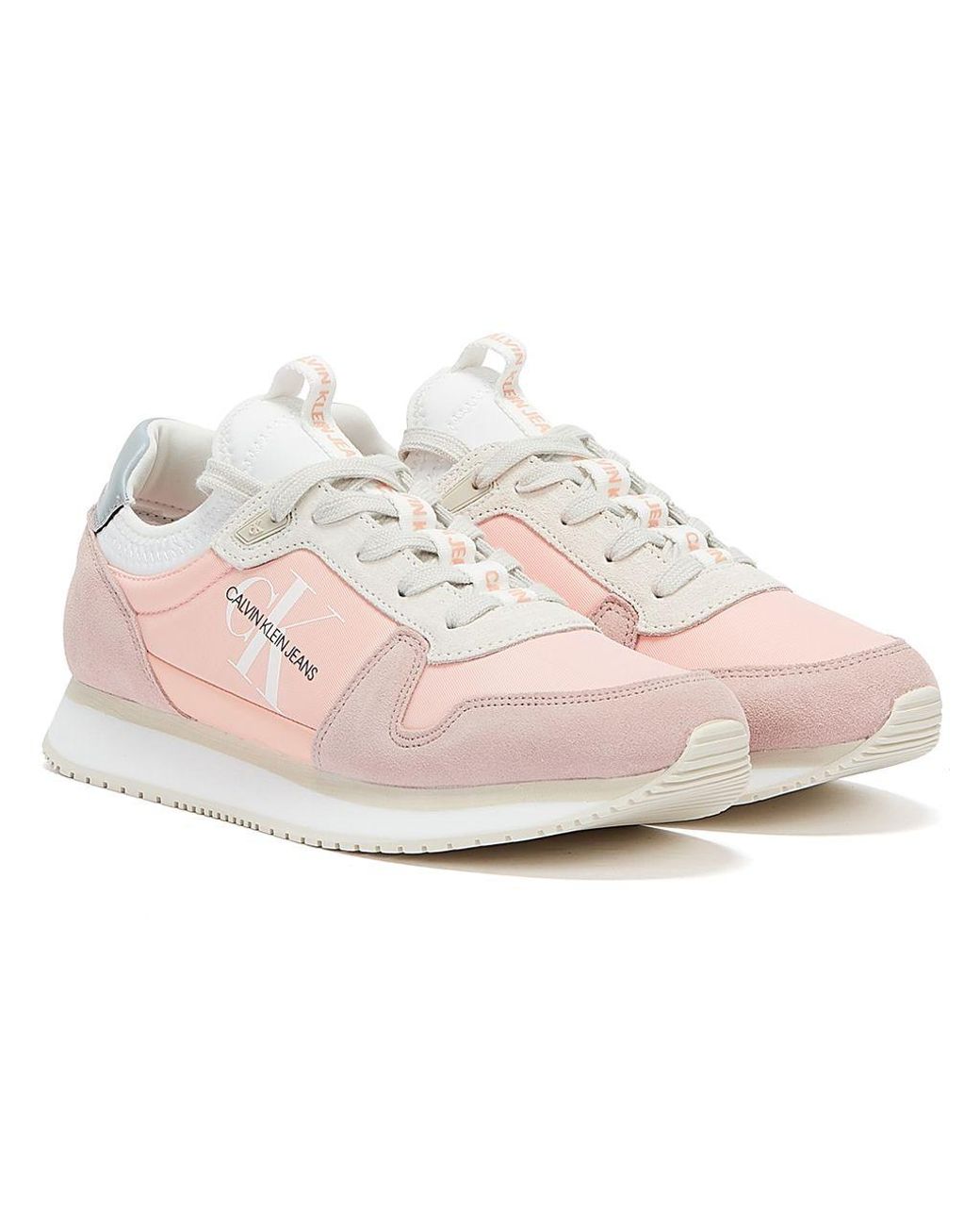calvin klein pink trainers