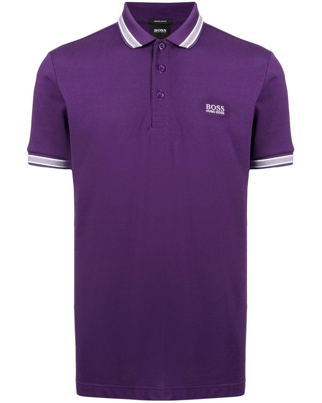 hugo boss purple polo shirt