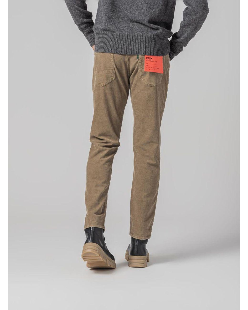 1000 Lines Velvet Jeans Cut Trousers 