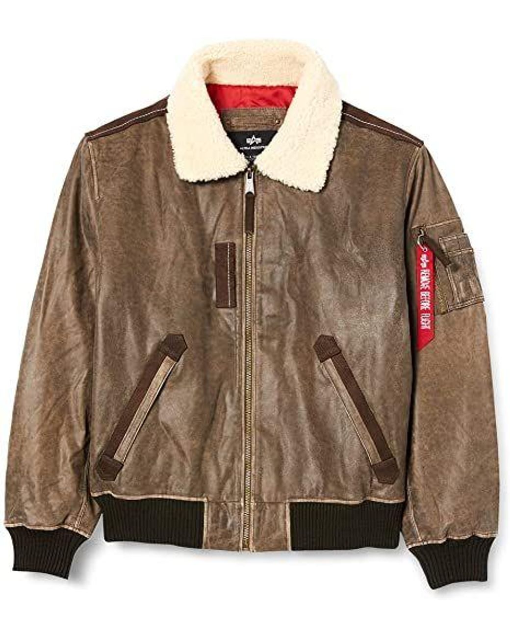 Alpha Industries Injector Iii Leather Vintage Brown for Men | Lyst