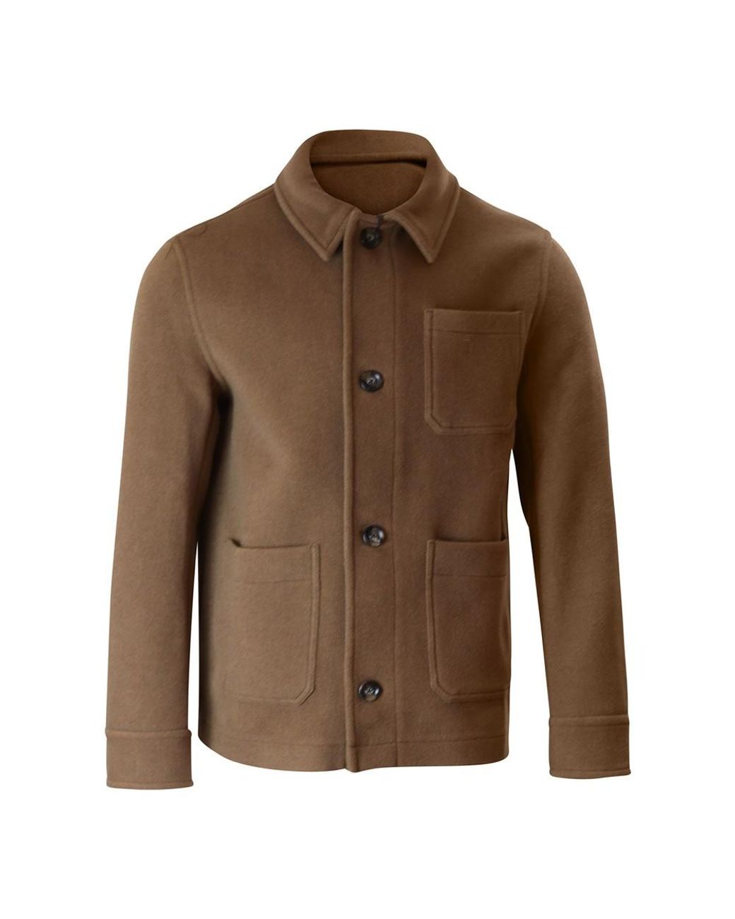 GANT D1. Short Wool Jacket in Brown for Men | Lyst