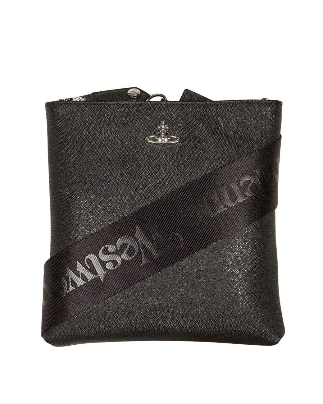 Vivienne Westwood Square Cross Body Bag in Black for Men Lyst Australia