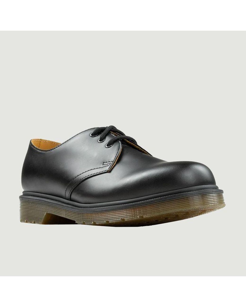 Dr. Martens Leather 1461 Narrow Fit Smooth Pw Smooth Dr. Martens in Black  for Men | Lyst