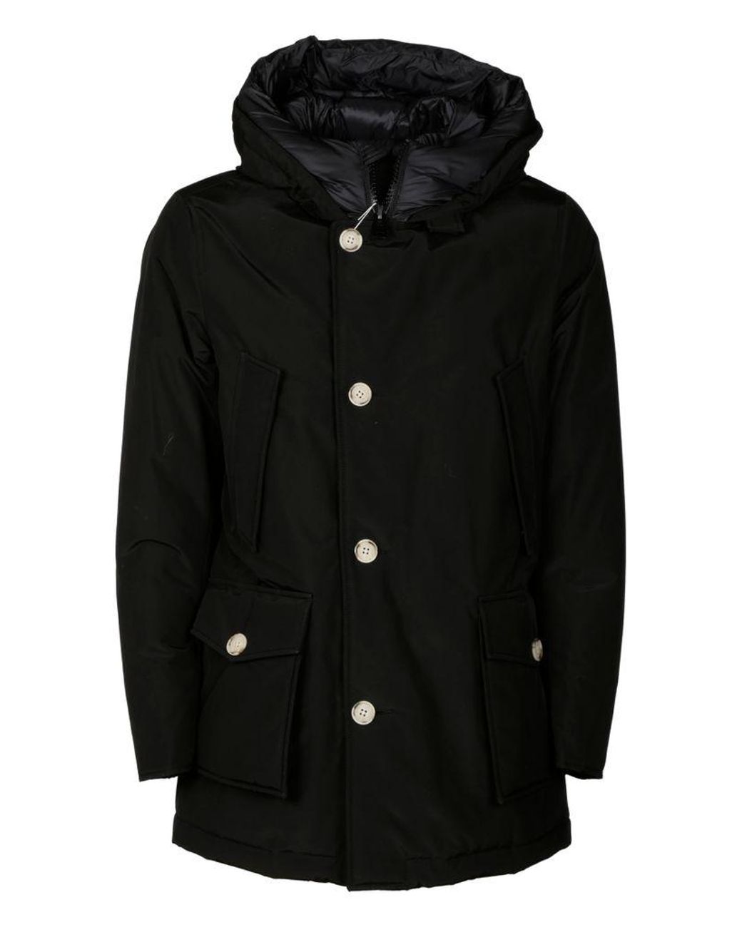 Woolrich Coats in Black for Men - Lyst