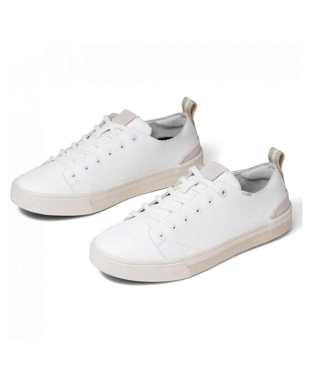 TOMS White Leather Women's Trvl Lite 