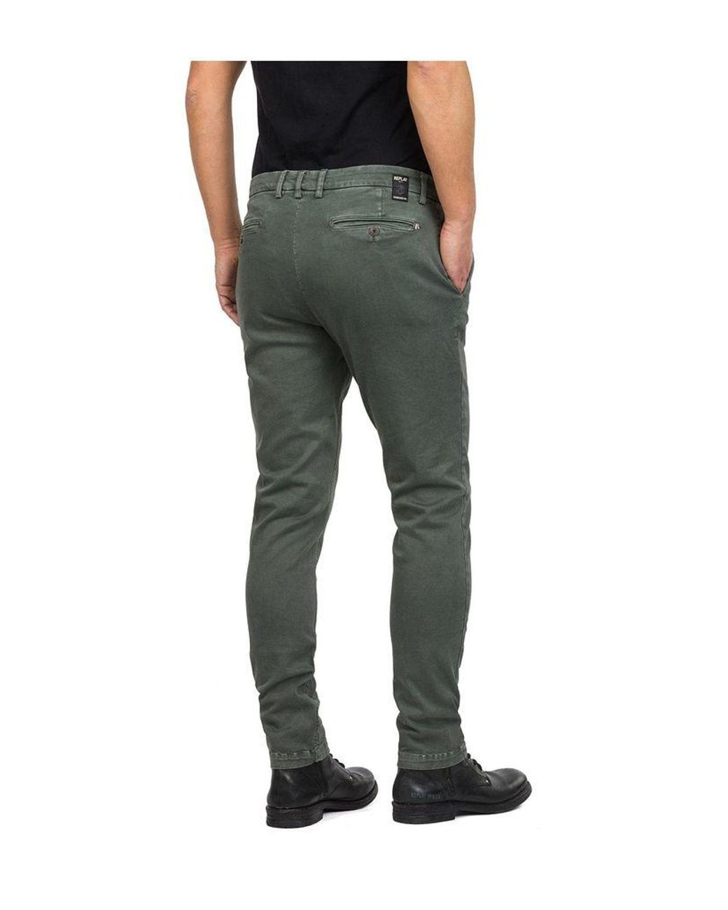Replay Hyperflex Slim Fit Chino Khaki 