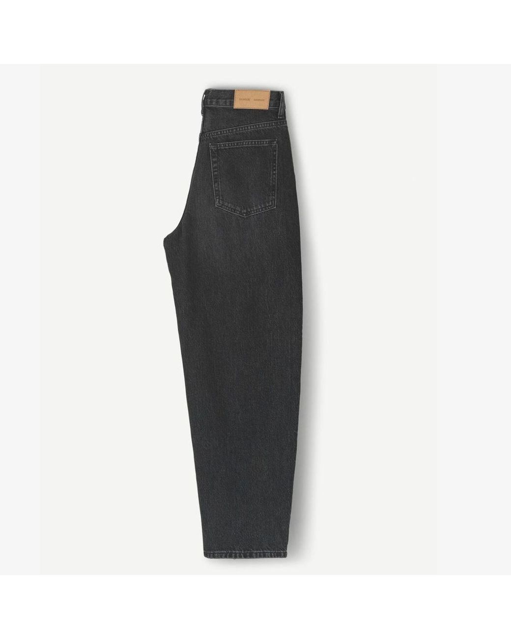 Samsøe \u0026 Samsøe Denim Samsoe Samsoe Elly Jeans Snow in Black - Lyst