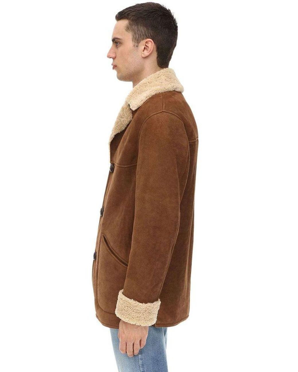 shearling car coat