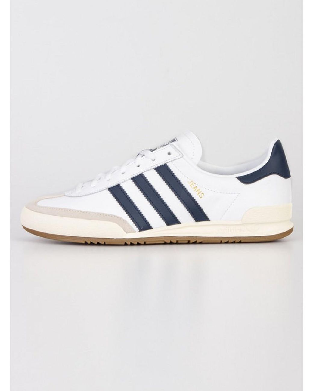 adidas Denim Jeans Trainers White in Blue for Men | Lyst UK